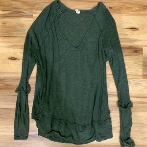 Free people v neck thermal sweater